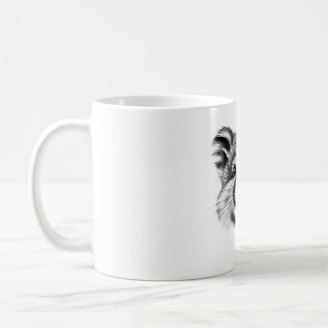 Lächeln mit Quokka Face T - Shirt Kaffeetasse (Links)