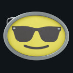 Lächeln mit Sonnenbrille Emoji Gürtelschnalle<br><div class="desc">Lächeln mit Sonnenbrille Emoji Gürtelschnalle</div>