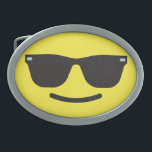 Lächeln mit Sonnenbrille Emoji Gürtelschnalle<br><div class="desc">Lächeln mit Sonnenbrille Emoji Gürtelschnalle</div>