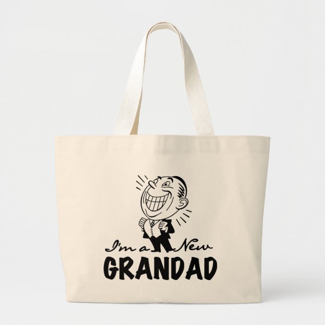 Lächeln neue große T - Shirt und Geschenke Jumbo Stoffbeutel (Vorne)