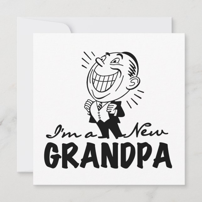 Lächeln neue Großvater T - Shirt und Geschenke (Vorderseite)