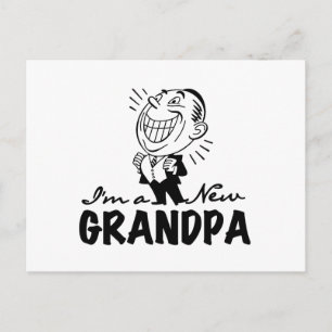 Lächeln neue Großvater T - Shirt und Geschenke Postkarte