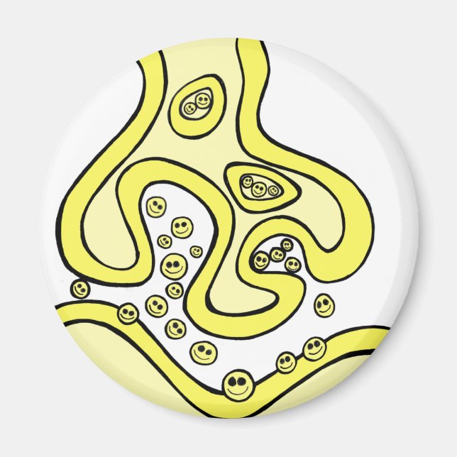 Lächeln Neurotransmitter Magnet (Vorne)