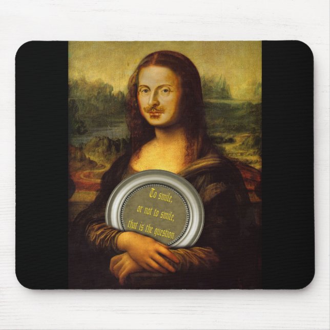 Lächeln oder nicht lächeln mousepad (Vorne)