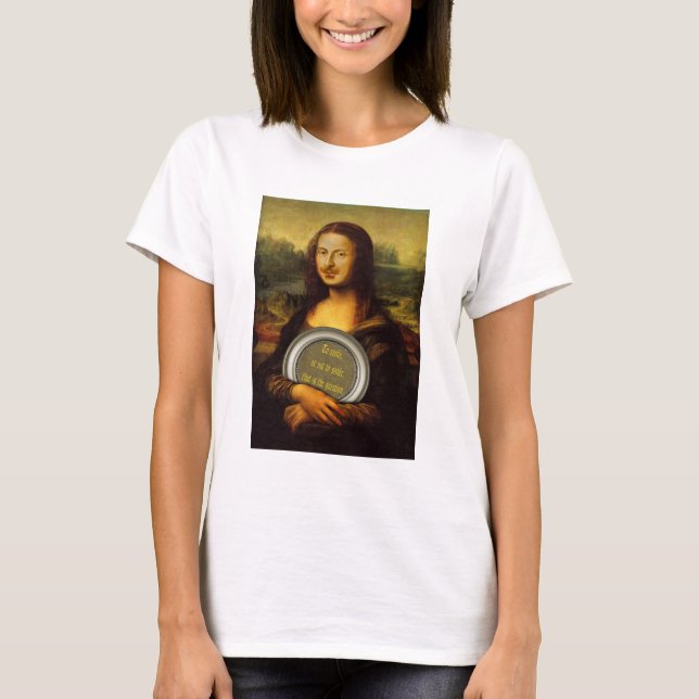 Lächeln oder nicht lächeln T-Shirt (Vorderseite)