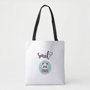 Lächeln-Panda-mittlere Taschen-Tasche Tasche