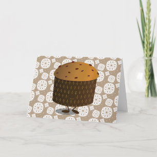 Lächeln Panettone Feiertagskarte