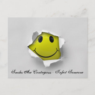 Lächeln Postkarte