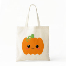 Lächeln Pumpkin Gesicht Grafik Tote Tasche, Herbst