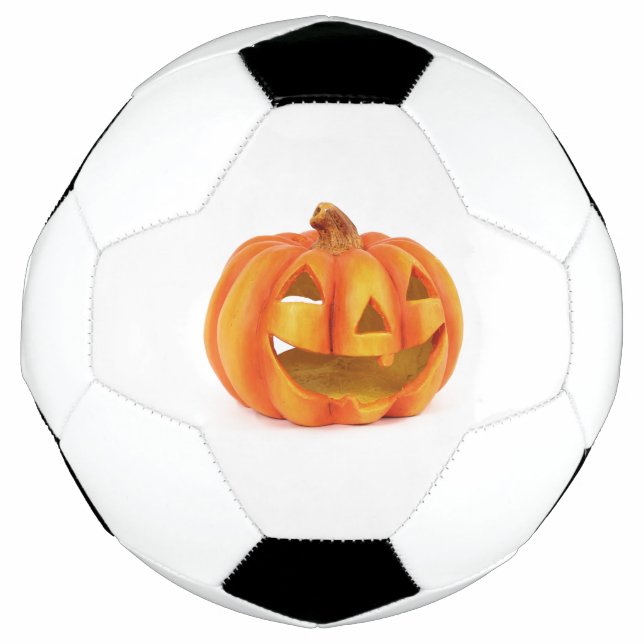Lächeln Pumpkin Kürbislaterne Halloween Fußball (Vorderseite)