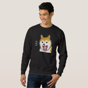 Lächeln Puppylike Shiba Inu Dog Pixart Sweatshirt