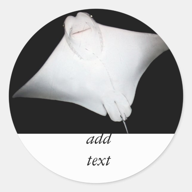 Lächeln Runder Aufkleber (Vorderseite)