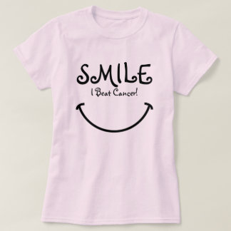 Lächeln, schlug ich Krebs T-Shirt
