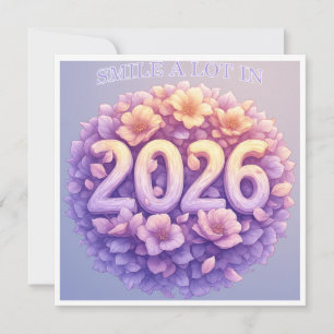 Lächeln Sie 2026 viel Karte