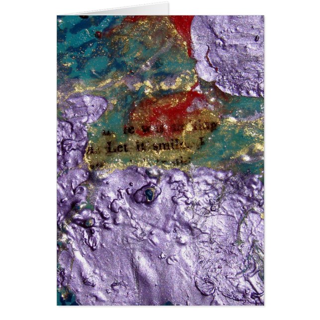 Lächeln Sie Abstrakte Mischmedien-Collage (Vorne)