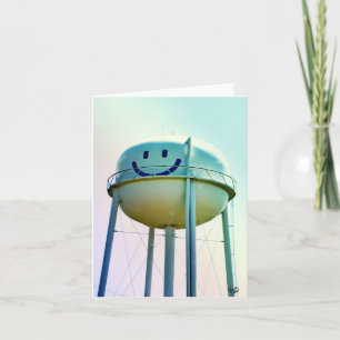 Lächeln Sie den Wasserturm, Elroy, TX Karte