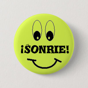 Lächeln, Sonrie! Button