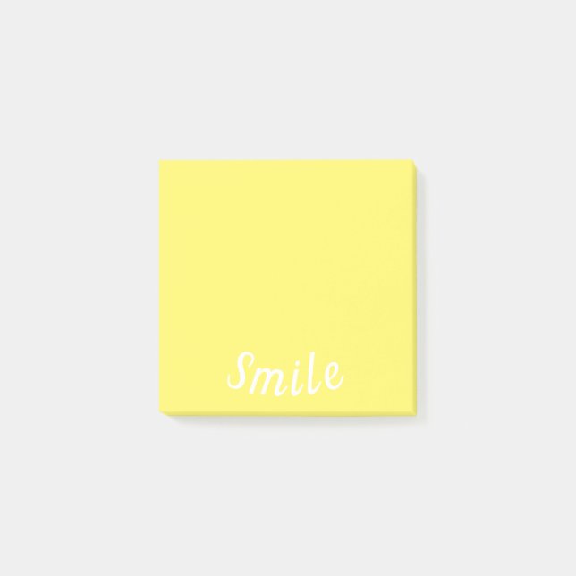 Lächeln Spaß Sunshine Gelb Post-it Klebezettel (Vorderseite)