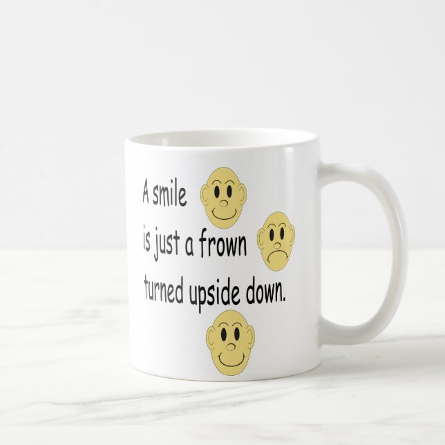 Lächeln/Stirnrunzeln - Tasse (Rechts)