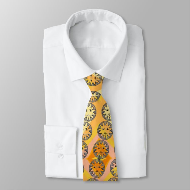 Lächeln Sun Necktie Krawatte (Gebunden)