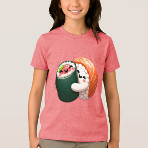 Lächeln Sushi Hug Kunst für Liebhaber von Lebensmi Tri-Blend Shirt