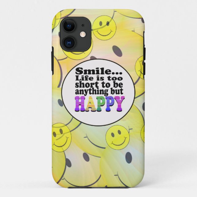 Lächeln und ist glücklich Case-Mate iPhone hülle (Rückseite)