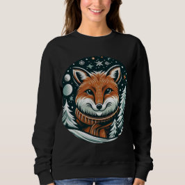 Lächeln von Fox im Winter Sweatshirt