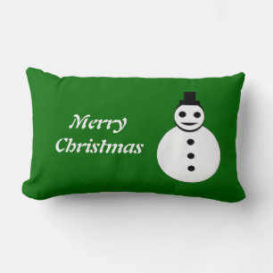 Lächeln Weihnachts Snowman Anpassbare Kissen
