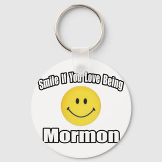 Lächeln, wenn du Liebe bist Mormon Schlüsselanhänger