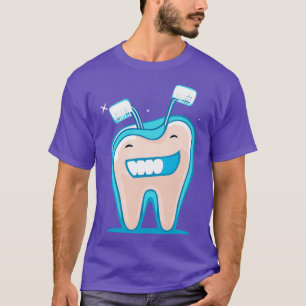 Lächeln zu Vector Icon der sauberen Zähne T-Shirt