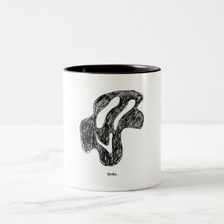 Lächeln Zweifarbige Tasse