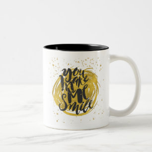 Lächeln Zweifarbige Tasse