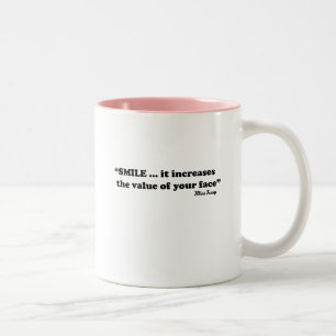 Lächeln Zweifarbige Tasse