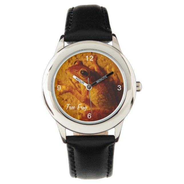 Lächelnd Baum Frog Watch Armbanduhr (Vorderseite)