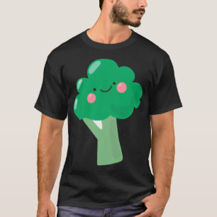 Lächelnd Broccoli Sticker T-Shirt