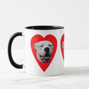 Lächelnd Dogo Argentino Tasse