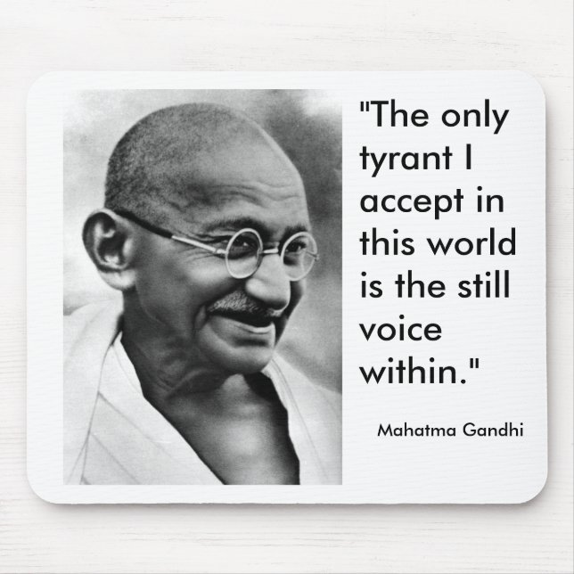 Lächelnd Gandhi Mousepad (Vorne)