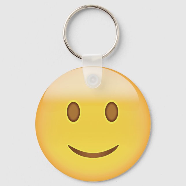 Lächelnd Gesicht Emoji Schlüsselanhänger (Vorderseite)