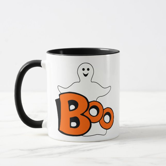 Lächelnd Ghost Boo Tasse (Links)