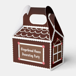 Lächelnd Gingerbread House Schokoladenpeppermint Geschenkschachtel