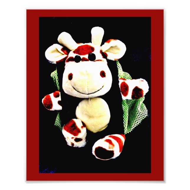 Lächelnd Giraffe Fotodruck (Vorne)