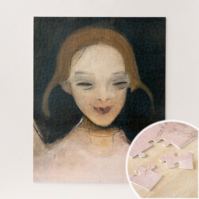 Lächelnd Girl, Helene Schjerfbeck Kunst (Von Creator hochgeladen)