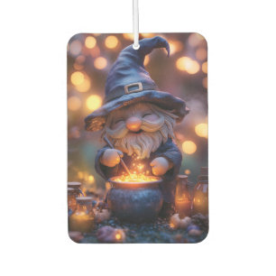 Lächelnd Gnome Stirring Magic Pot Autolufterfrischer