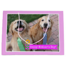 Lächelnd Golden Retrievers tragen Krawatte Mütter 