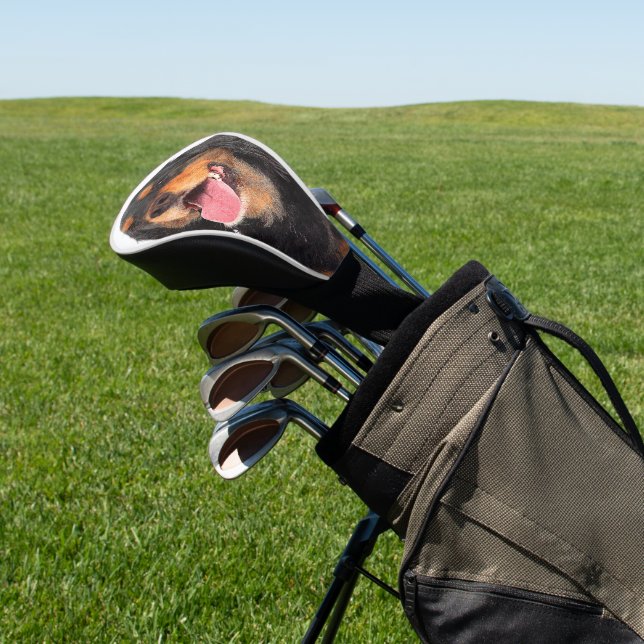 Lächelnd Gordon Setter Dog Golf Headcover (In SItu)
