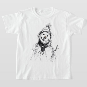 Lächelnd Happy Snowman T-Shirt