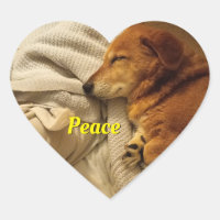 Lächelnd Hunde Herzsticker