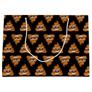Lächelnd Kackend Emoji-Geschenktasche Große Geschenktüte