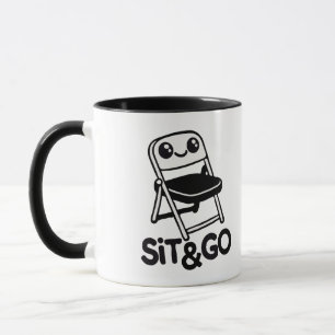 Lächelnd Klappstuhl Sit & Go Tasse