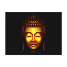 Lächelnd Lord Buddha Gold und Black